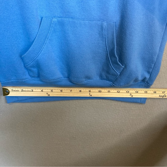 NORTH CAROLINA TARHEELS WOMEN'S HOODIE SWEAT SHIRT, SZ-SM, LT BLUE w/LETTERING - Picture 6 of 8